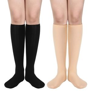 2Pairs Fleece Lined Knee High Sock Crew Boots Sock